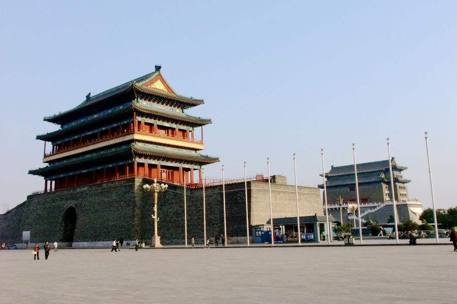 珍贵的北京正阳门城楼复建老照片