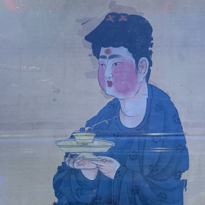 看宋画是看一次少一次的话，看唐画可能是一辈子只有一次。现场大反光观