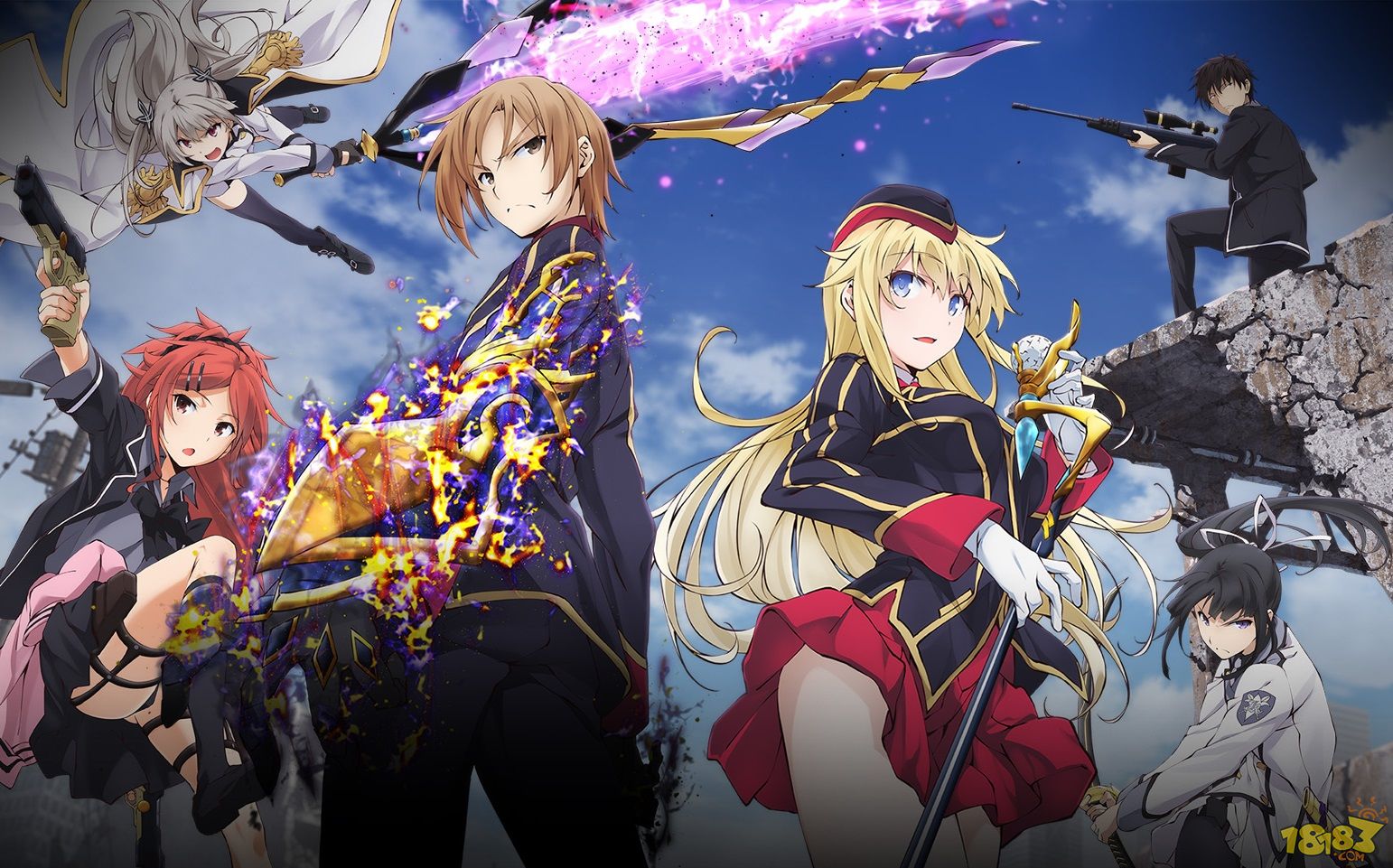 《qualidea code》也叫《心灵代码》讲述了六位少年少女分别是三个