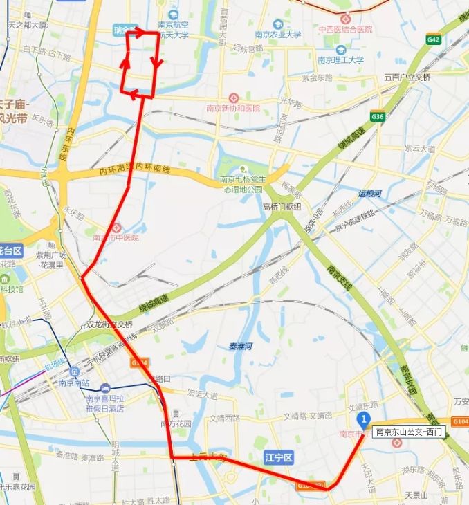 南京【东山公交】d8路优化调整 同步番号变更为708路