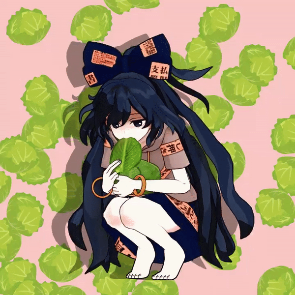com/april2020/ gif部分 しゃもじ老师制作了一张吃卷心菜的紫苑.