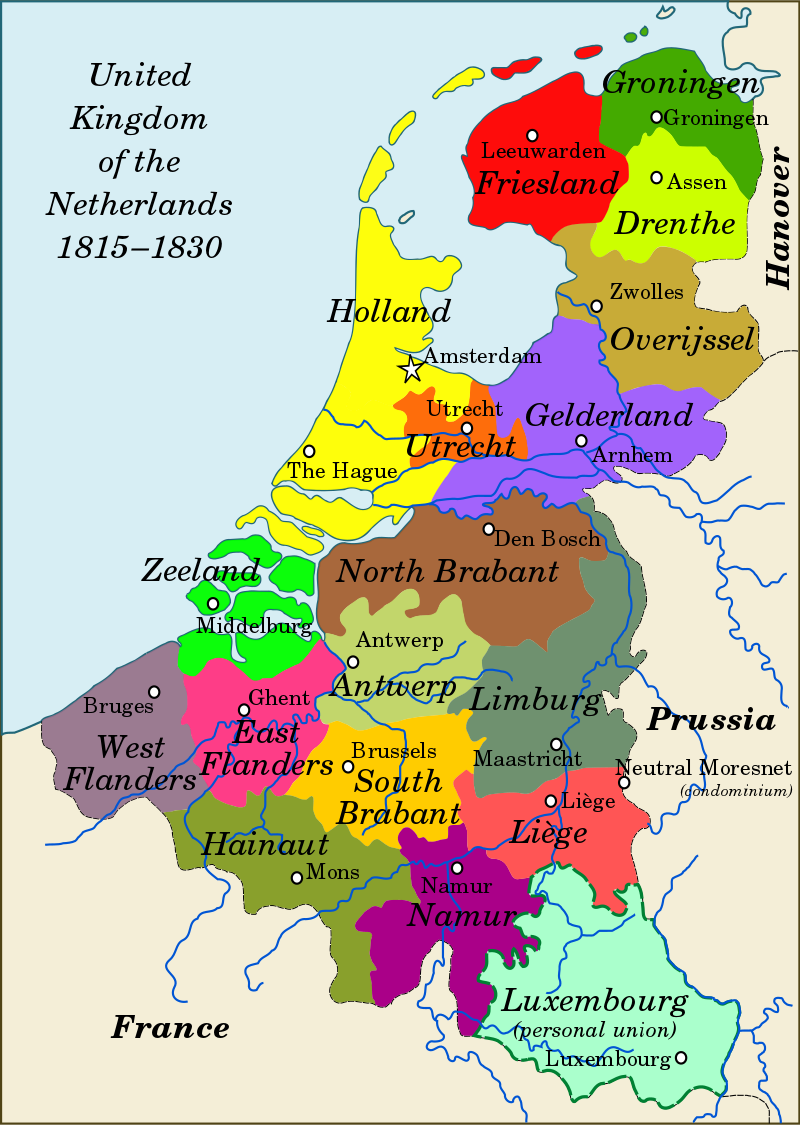 再给上尼德兰联合王国1815年的地图吧