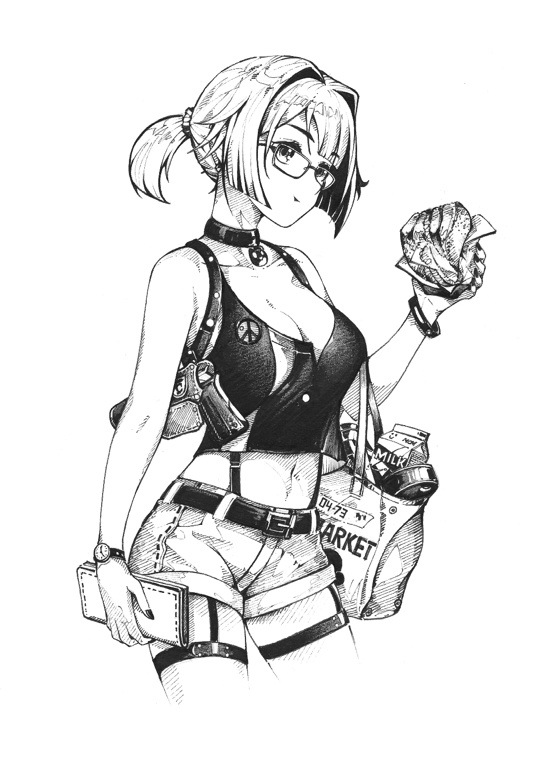 少女前线,精美临摹,可以当壁纸的临摹