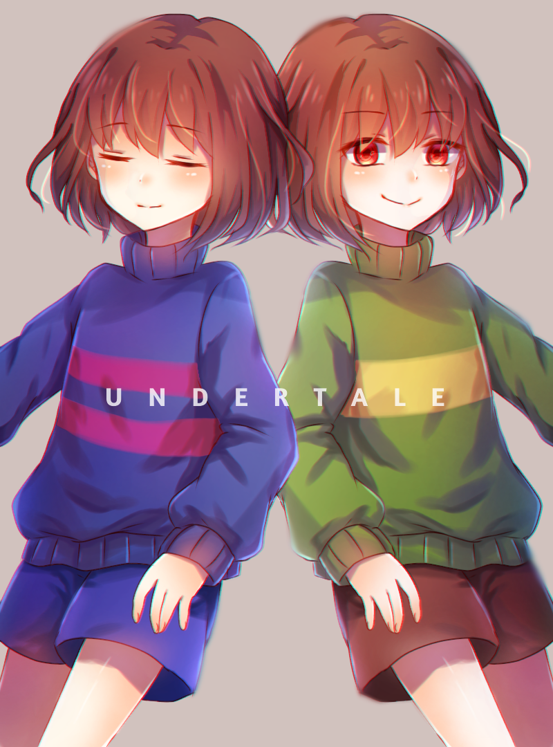 【undertale】传说之下精美人物图包 (frisk chara 2期篇) - 哔哩哔哩