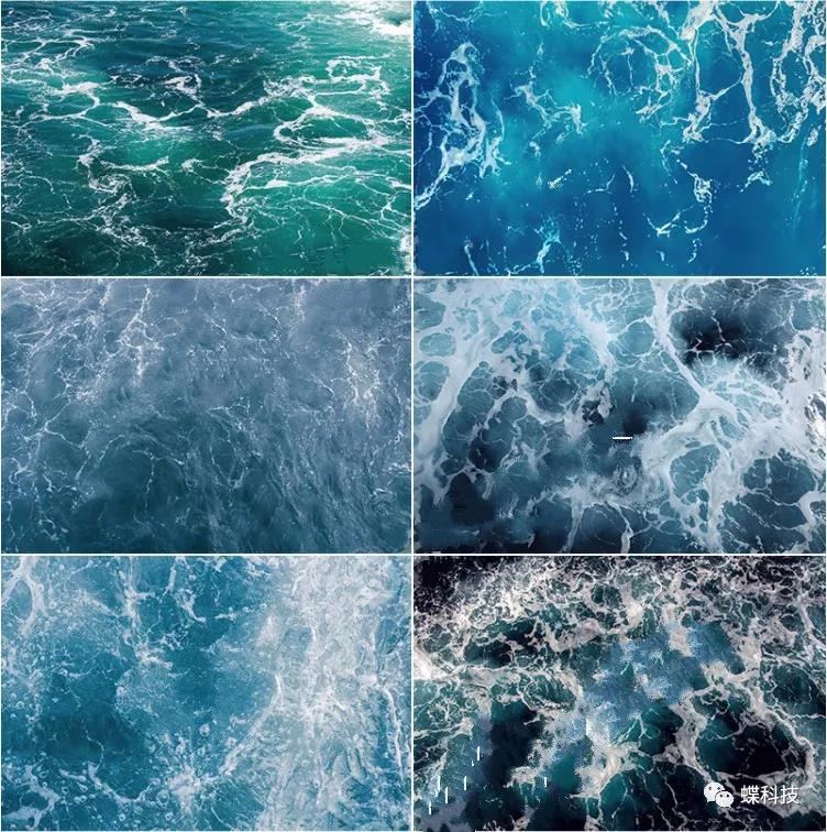 15套4k海洋海浪泡沫材质无缝贴图