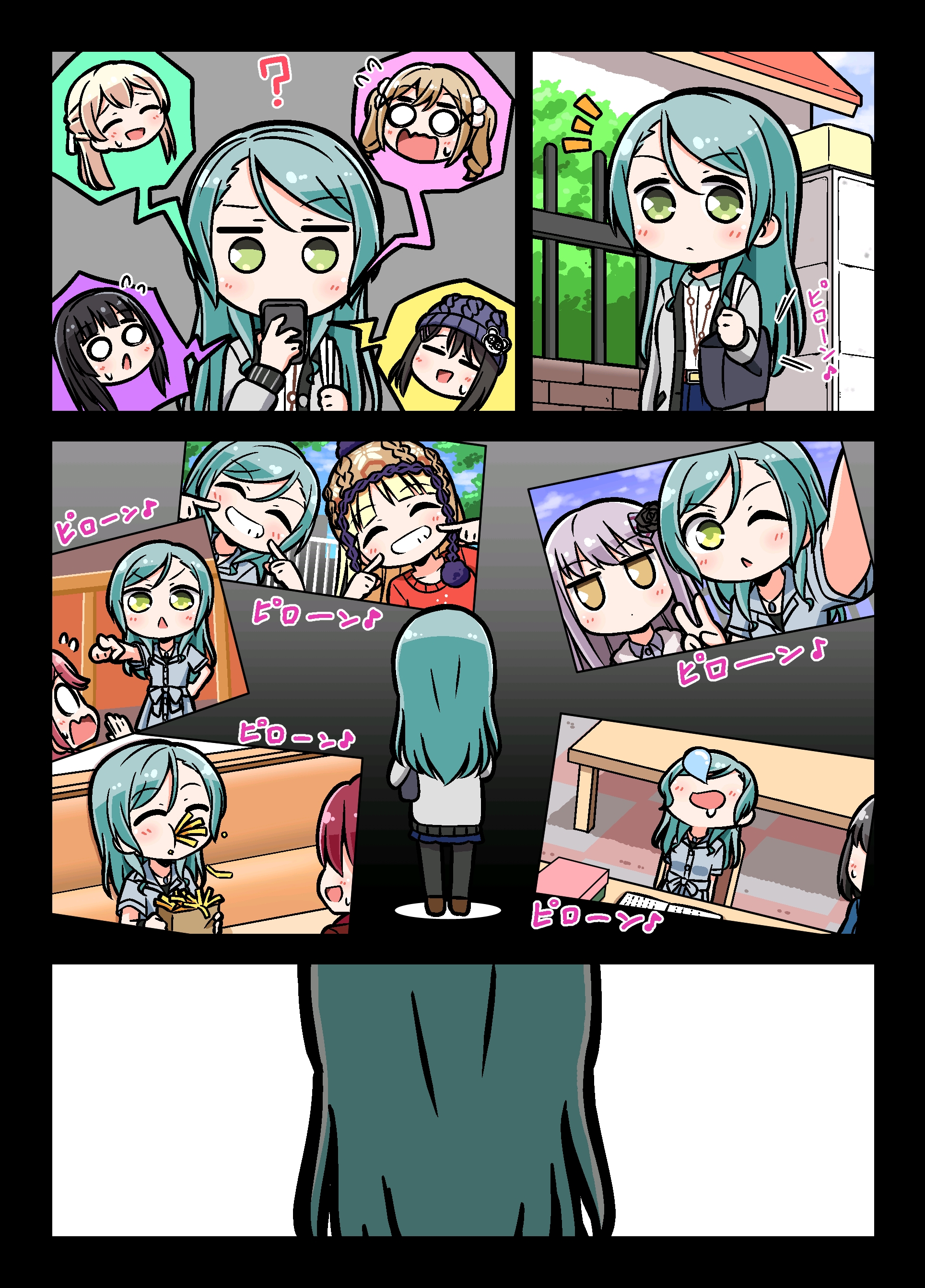 【bang dream!同人漫画/转载】日菜〔髪伸びたな~]