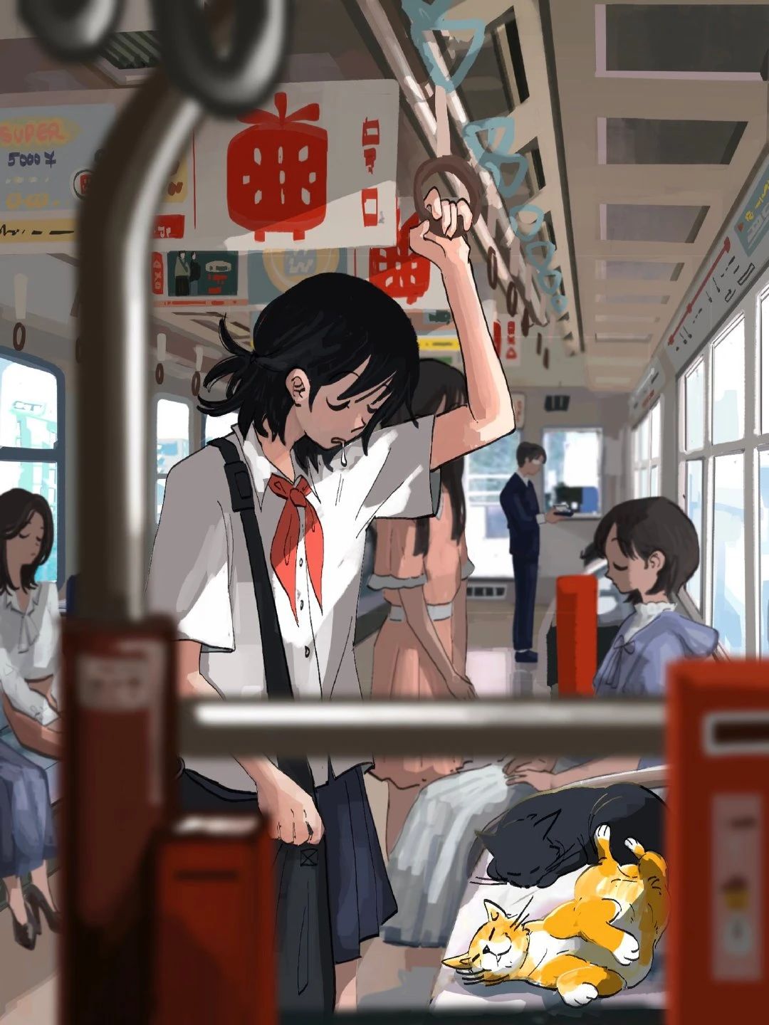 场景插画| 校园青春回忆杀!学生时代日常氛围超浓画面