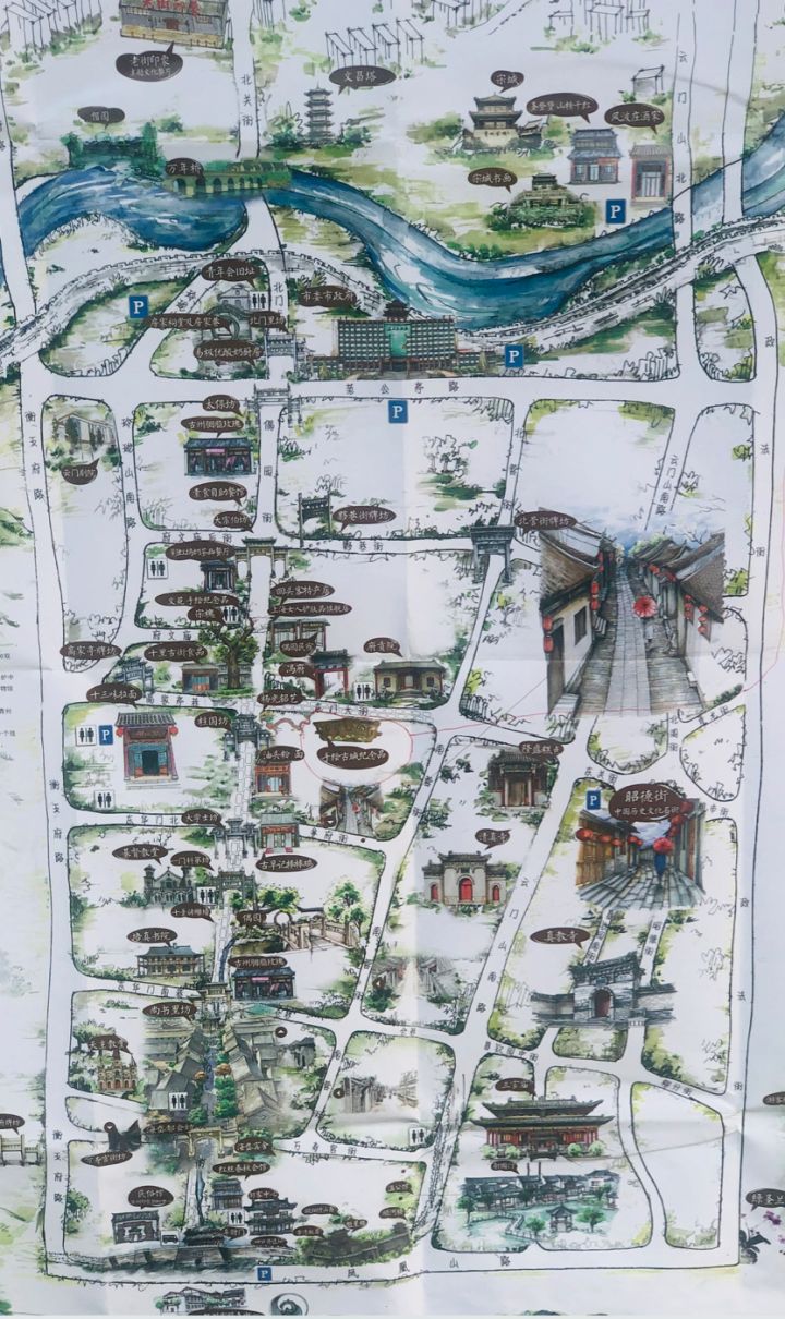 青州古城游览图