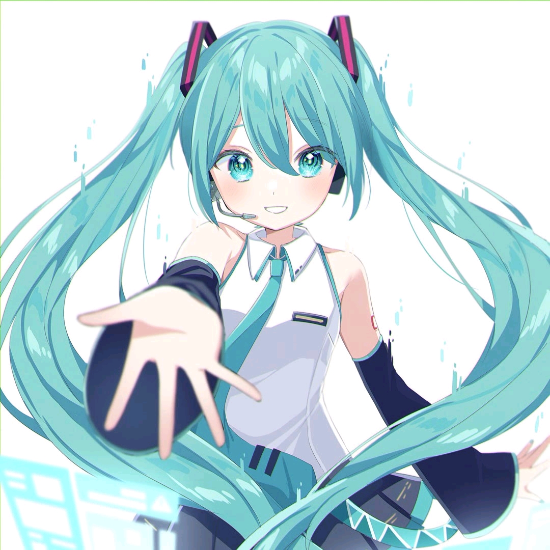 初音未来动漫头像:因为你很重要啊