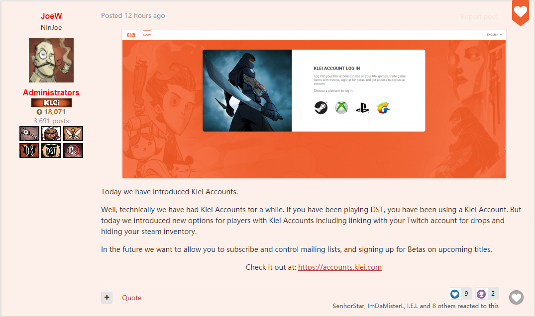 klei官网怎么注册