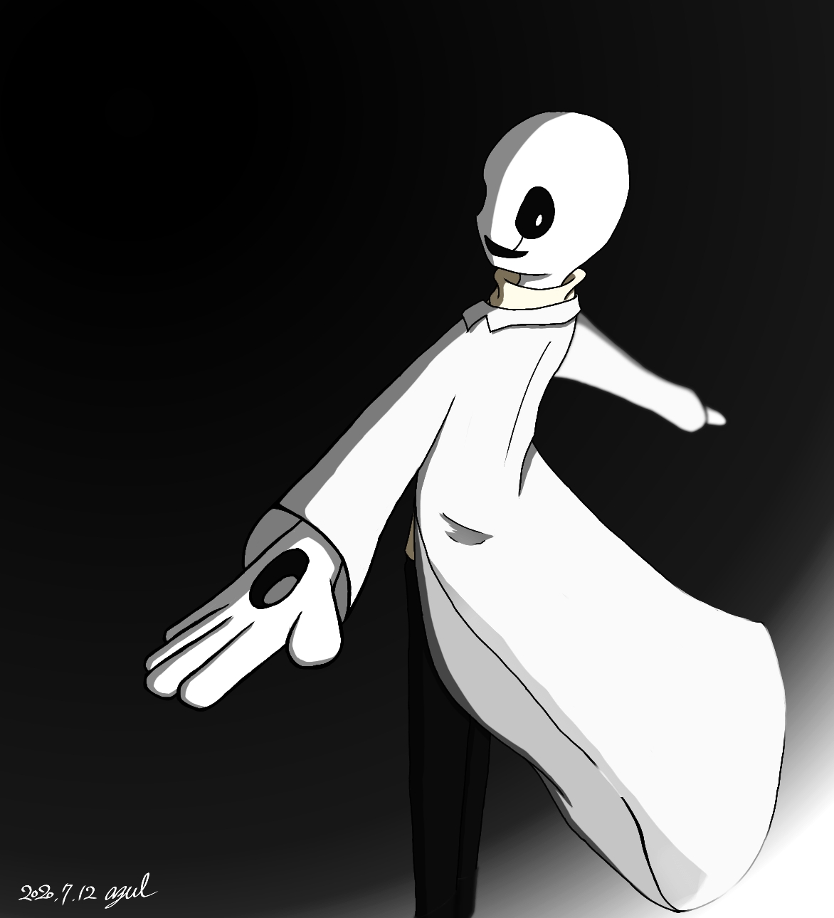 undertale人物图片第六期gaster