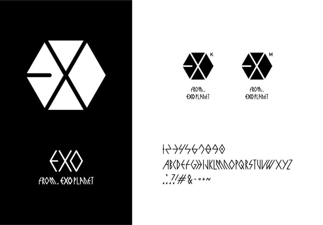 震撼!韩国天团 exo 的最强视觉设计 – logo篇