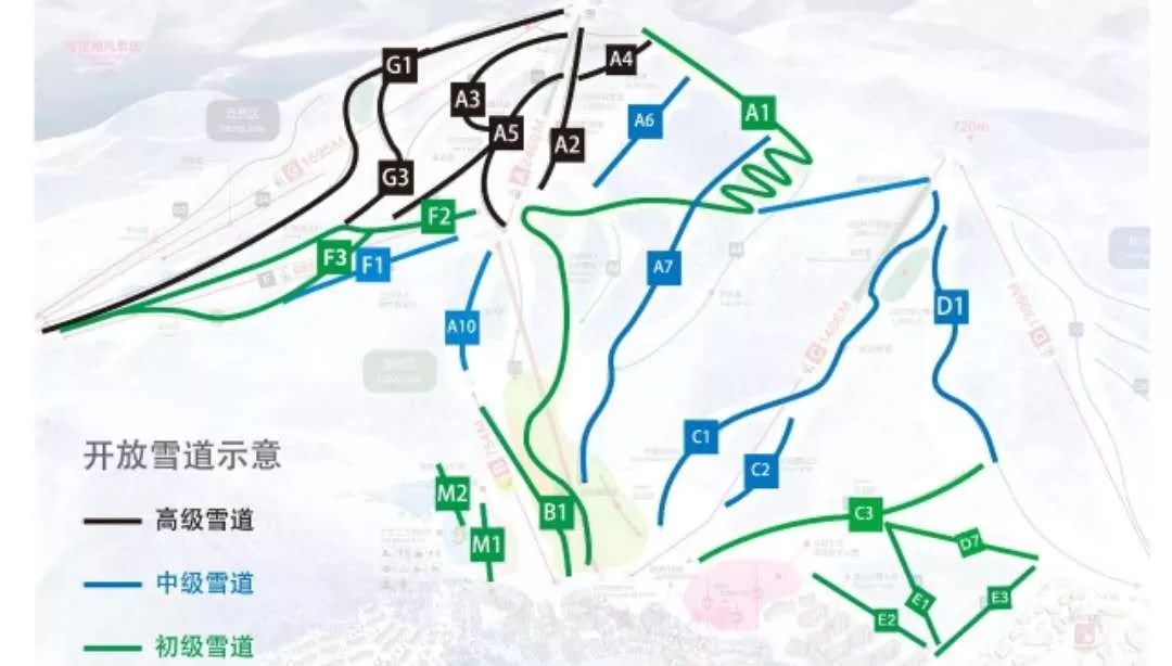 松花湖全体主干雪道已经开通完成 点击下方链接观看本人自制雪道滑行