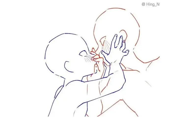 【绘画素材】情侣间双人互动姿势,这是我能看的吗,这也太刺激了吧