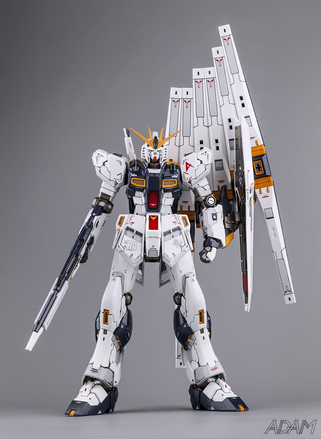 不只是好看而已,rx-93 ν rg牛高达喷涂作品,附制作过程