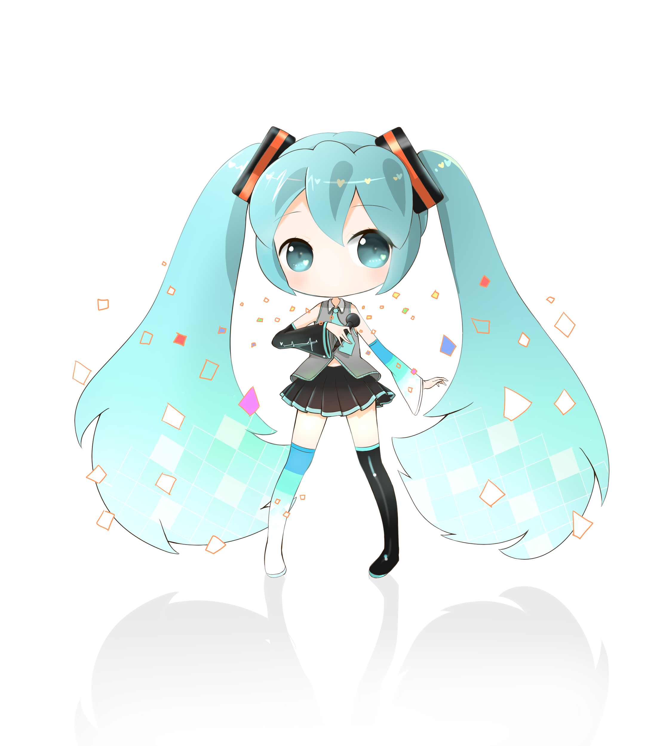 q版初音萌图85p(附图包链接)〔让你见识见识公主殿下到底有多卡哇伊〕