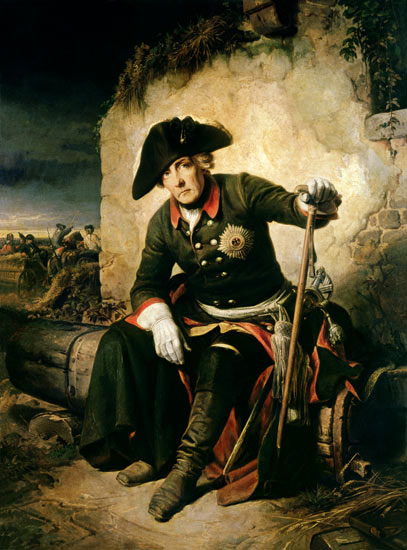 大战     1756年8月28日,早已做好精心准备的腓特烈二世决定先发制人