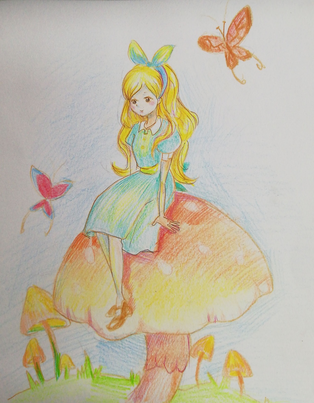 【绘画教程】花仙子和她的小蝴蝶