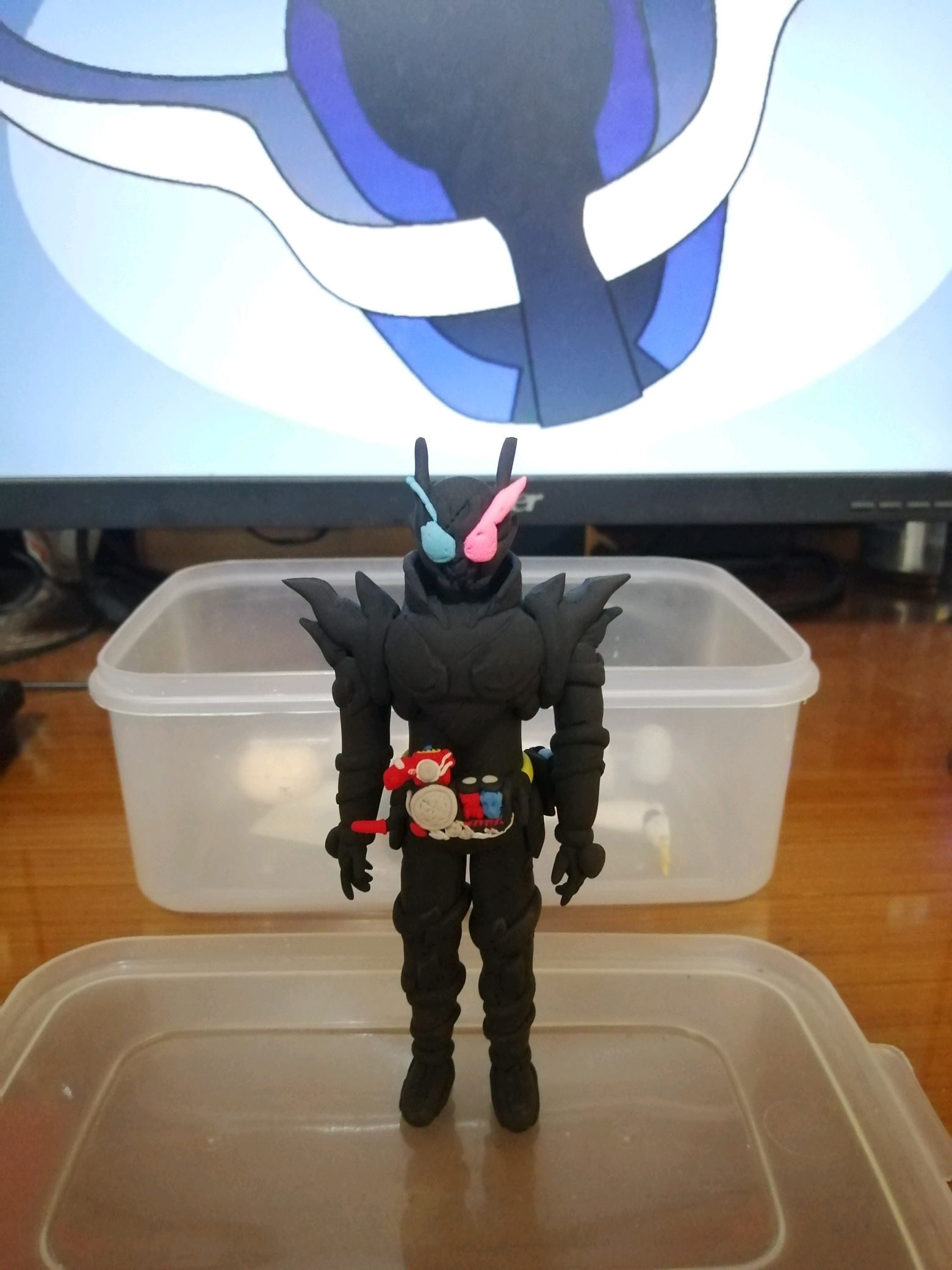 超轻粘土作品假面骑士build危险兔坦