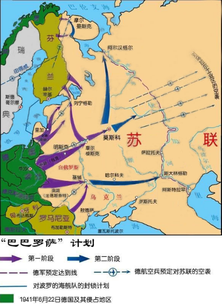 当年德国兵分三路进攻苏联希特勒的计划弊端太重