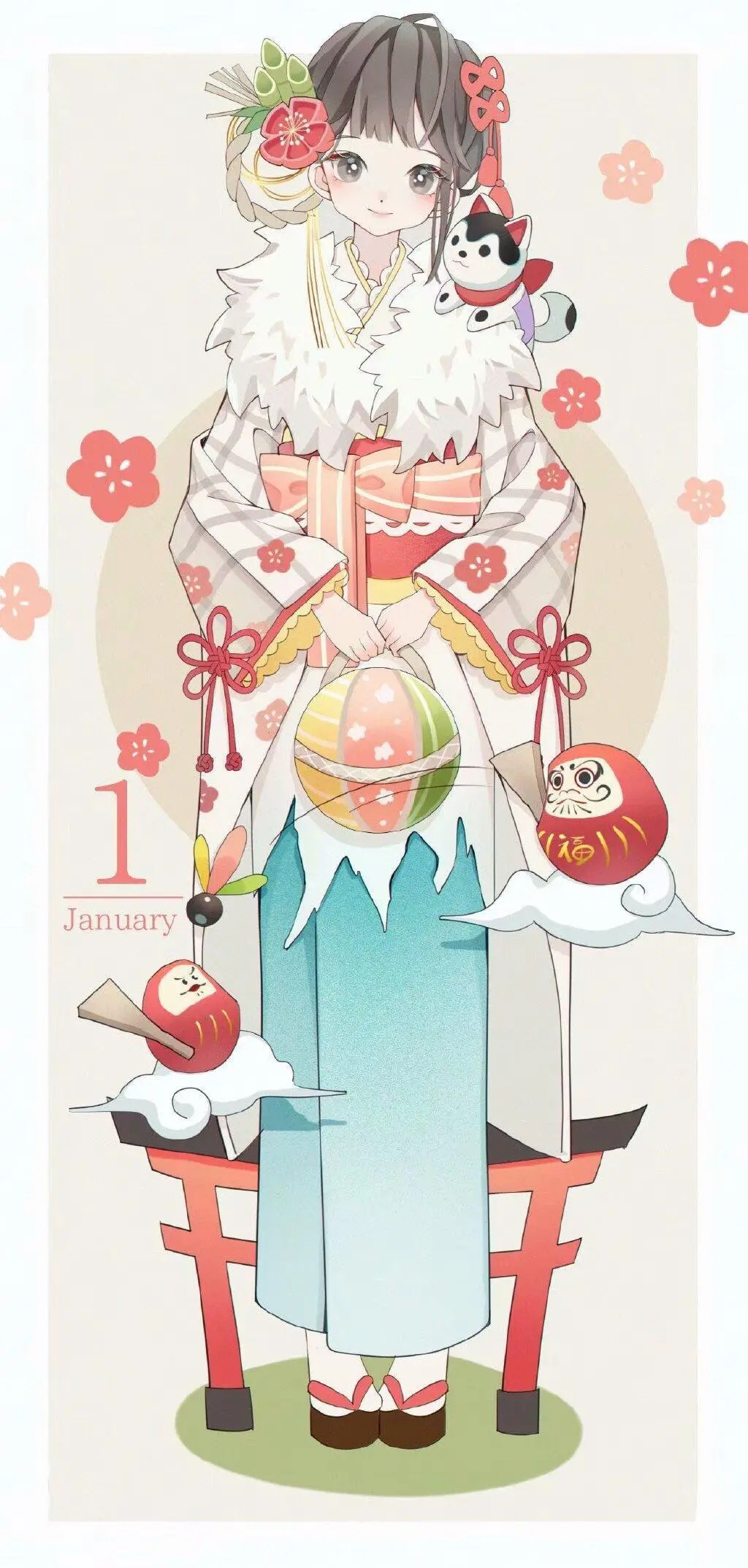 "一月到十二月" 少女壁纸