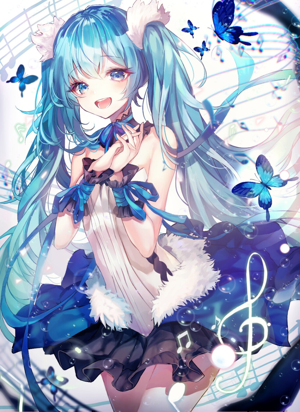 手机壁纸|初音未来系列 初音未来的感谢祭 by:b站盐泽