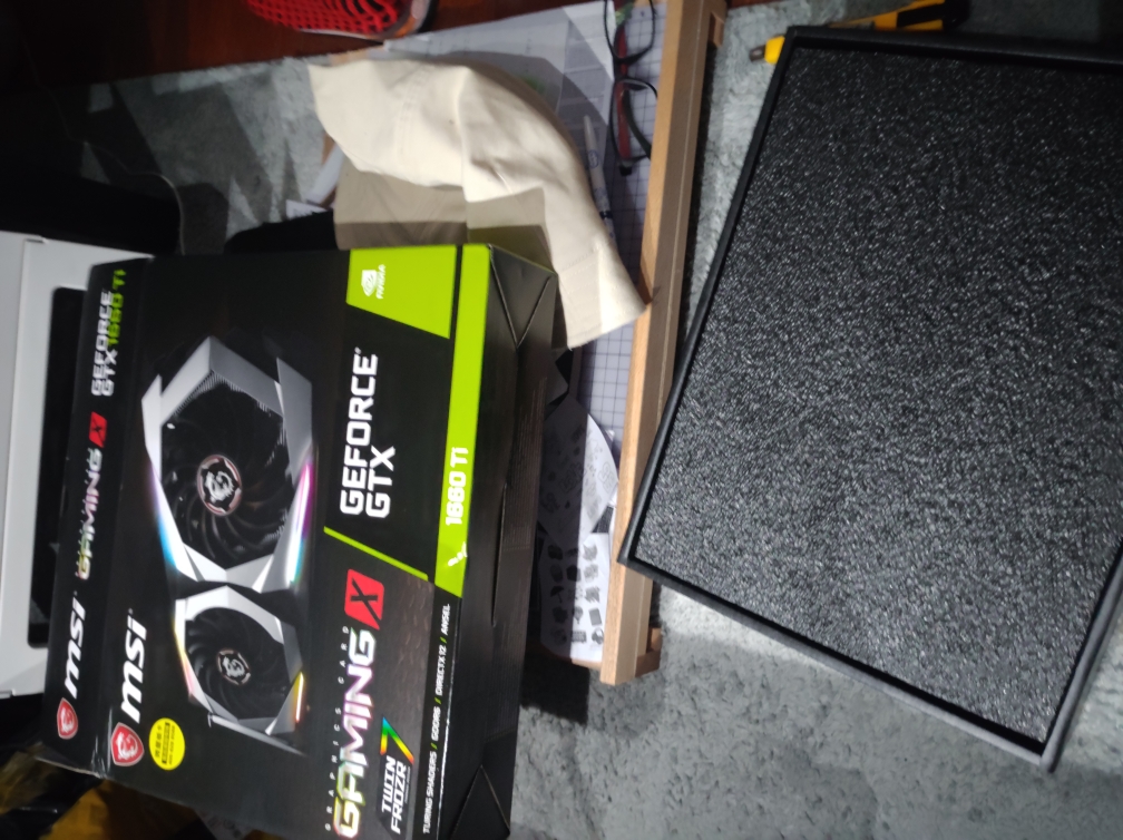 售价2599的 msi1660ti 魔龙开箱 滴 降智卡