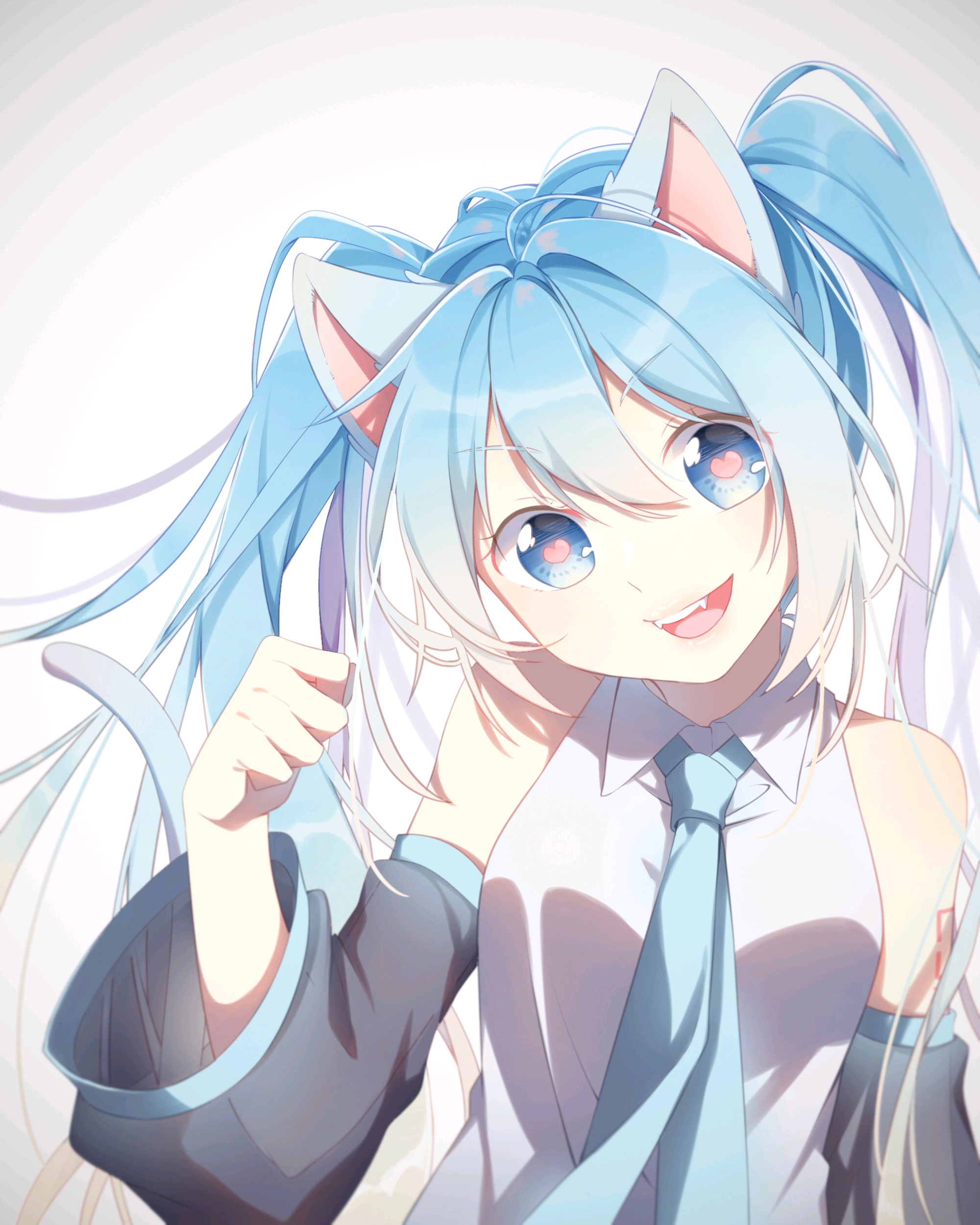 初音未来美图壁纸(110)猫耳系>﹏ 