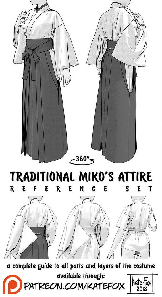 jk制服女仆装和服5款常见服装的正确绘画方式绘画小白速码