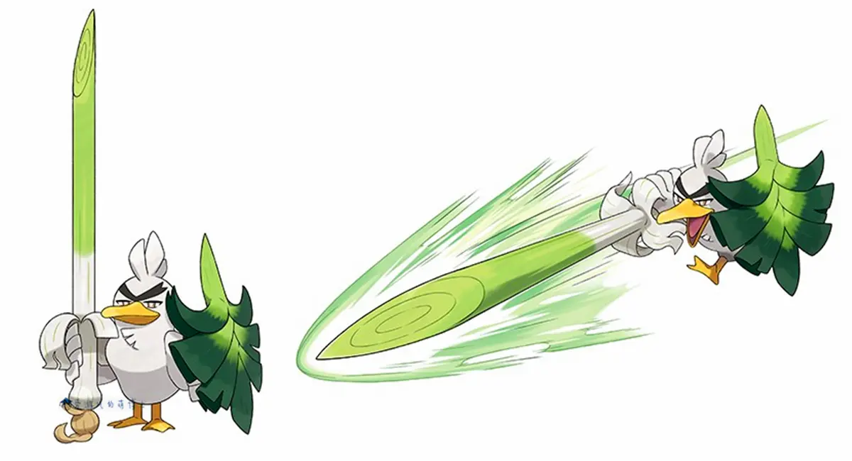 神翻译,《宝可梦:剑/盾》新资讯:大葱鸭可进化为葱游兵