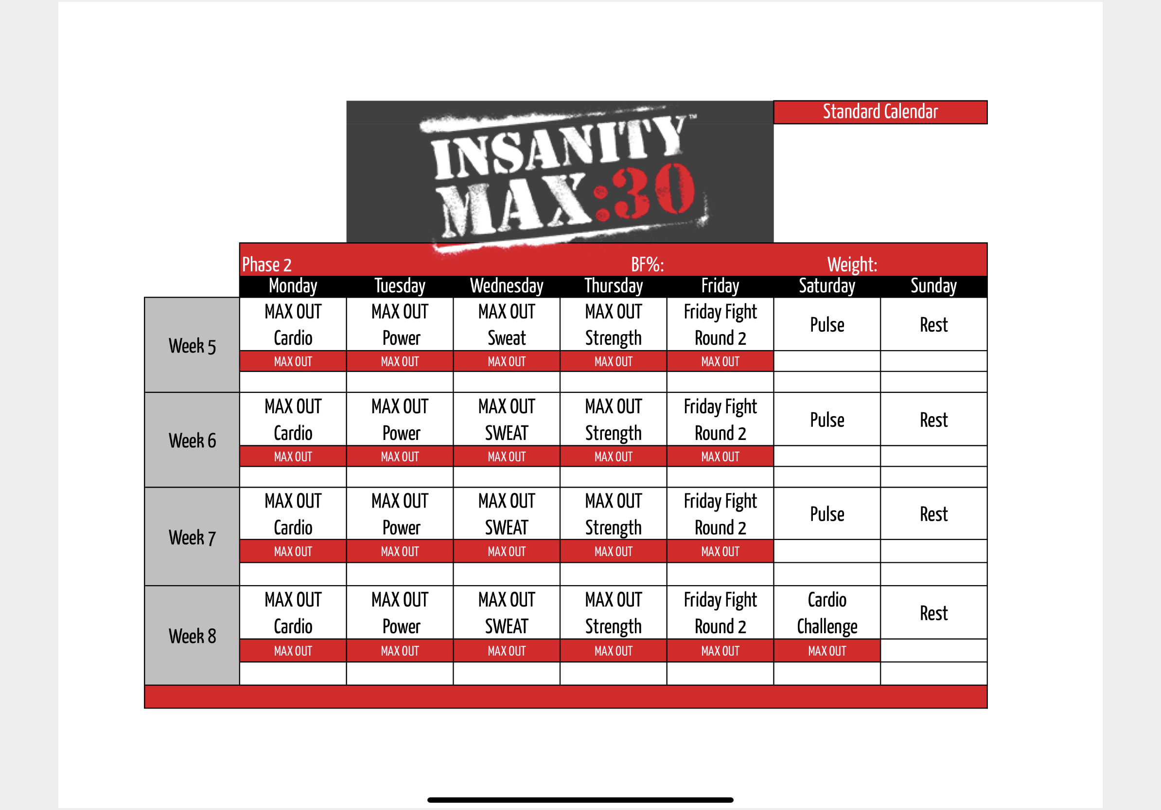 insanitymax30普通版腹肌版8周按课表全排