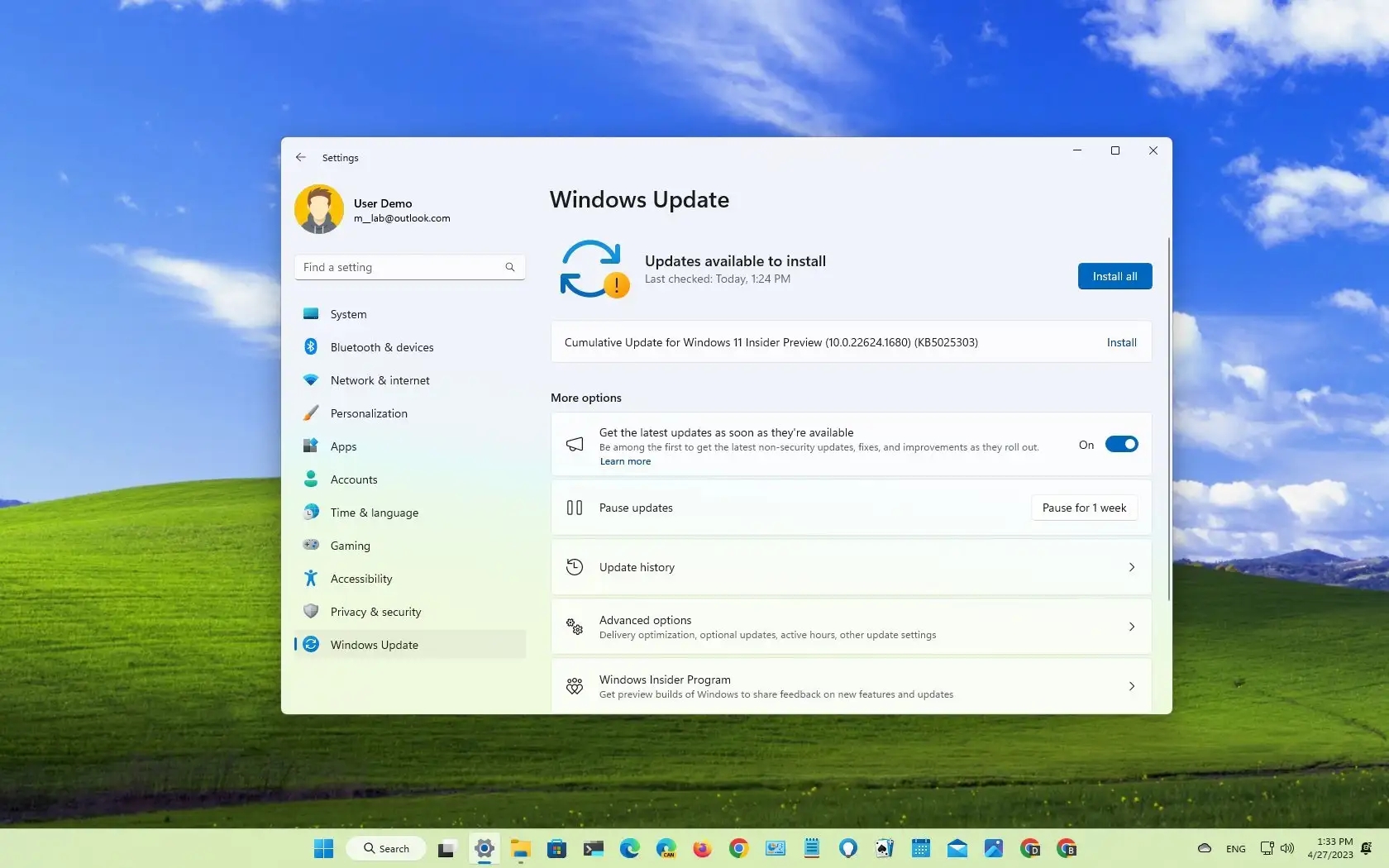 微软win11 Build 22621 1680 22624 1680KB5025303Beta预览版推送了 哔哩哔哩