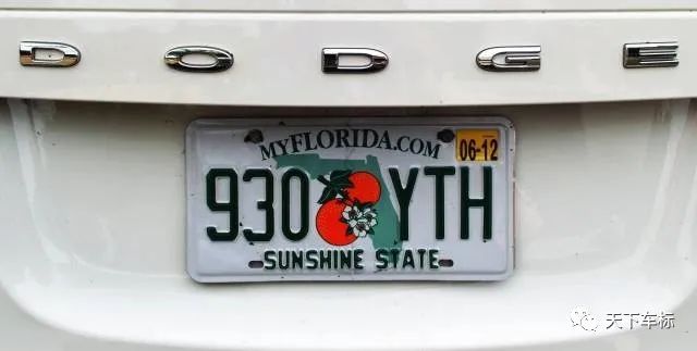 科技 汽车 科普|美国车牌背后的秘密(a-g)佛罗里达州/ florida