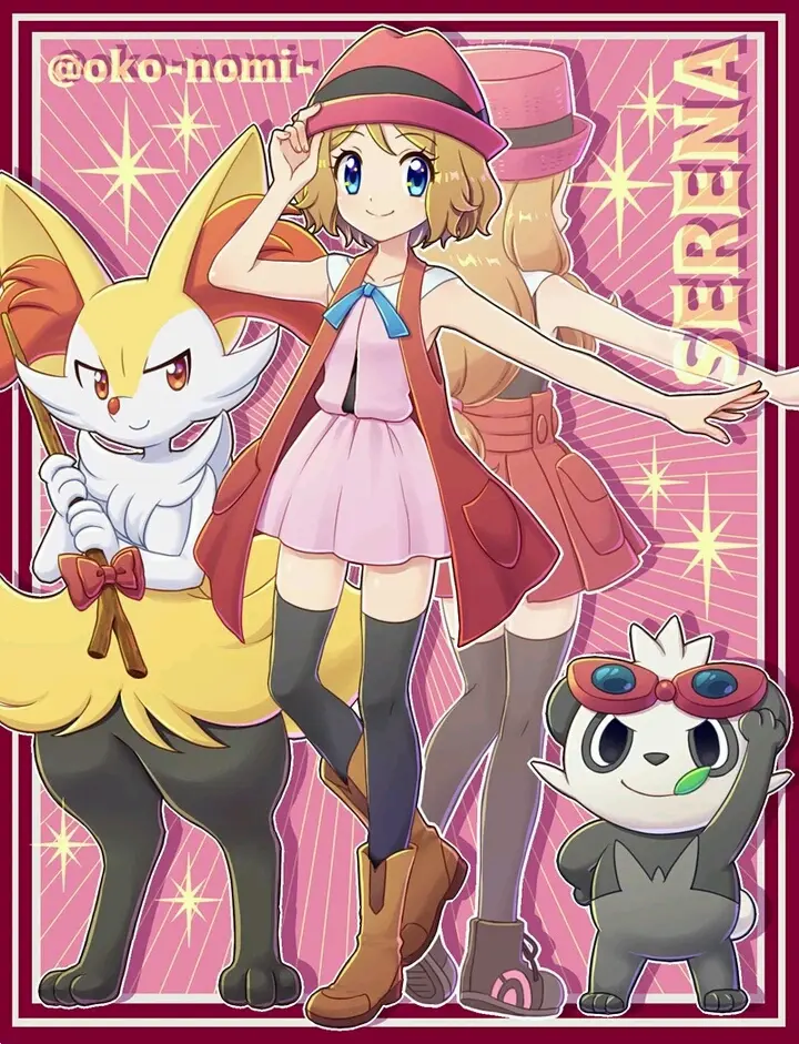 蛙（左）莎莉娜：小智的伴侣，想要给小智生一个儿子，但是没有想好名字