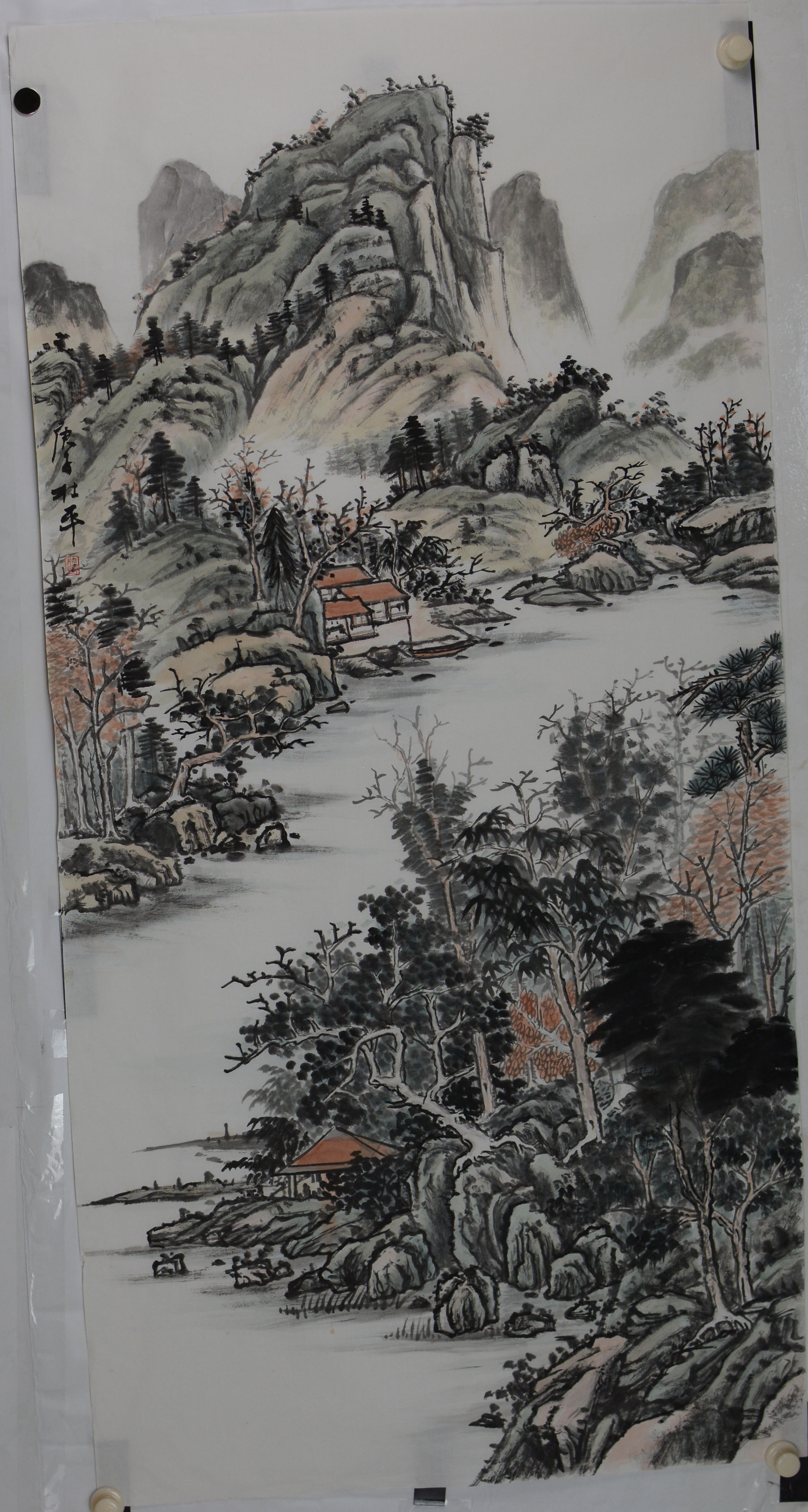 辽南画派画家杜平,山水画,花鸟画作品欣赏