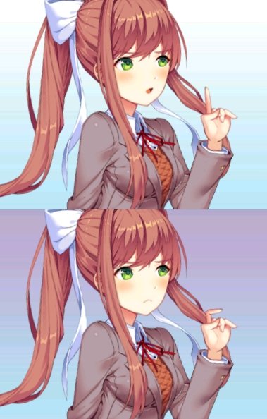 欲言又止的monika