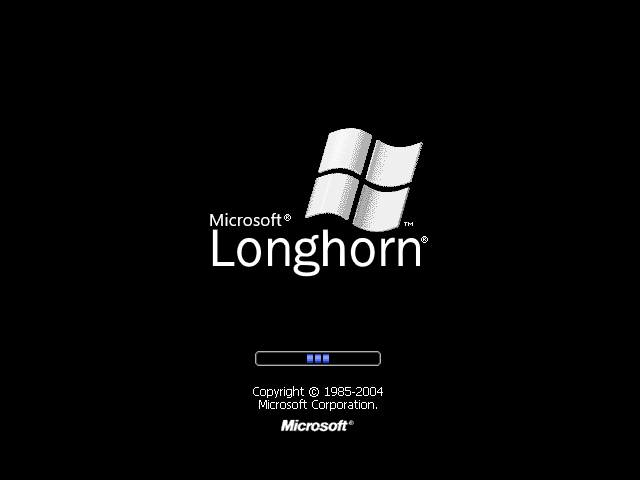 windows longhorn(2004)