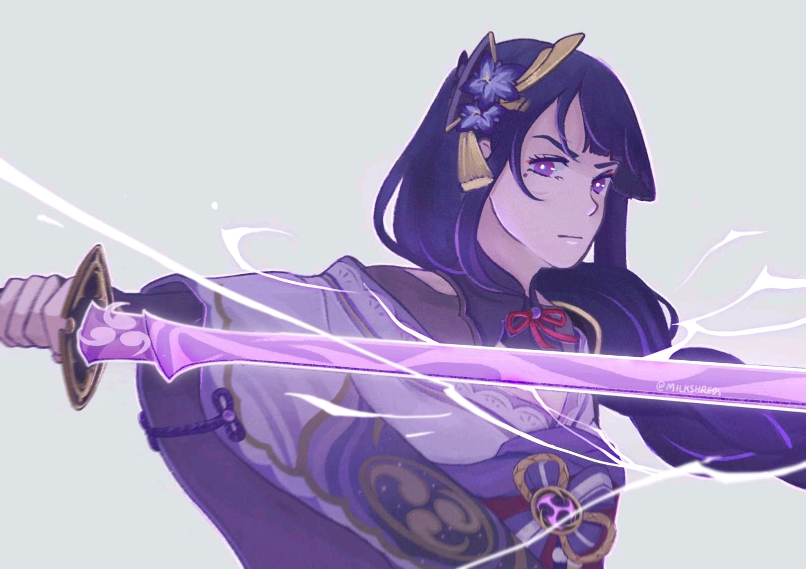 原神壁纸(我妻神里和服绝美!雷电将军竟化身萝莉?人鱼