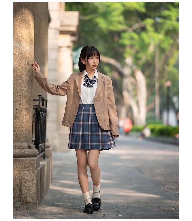 jk入门蓝格校供小众鹰院格裙9条jk制服裙四月在贩姐妹冲冲冲