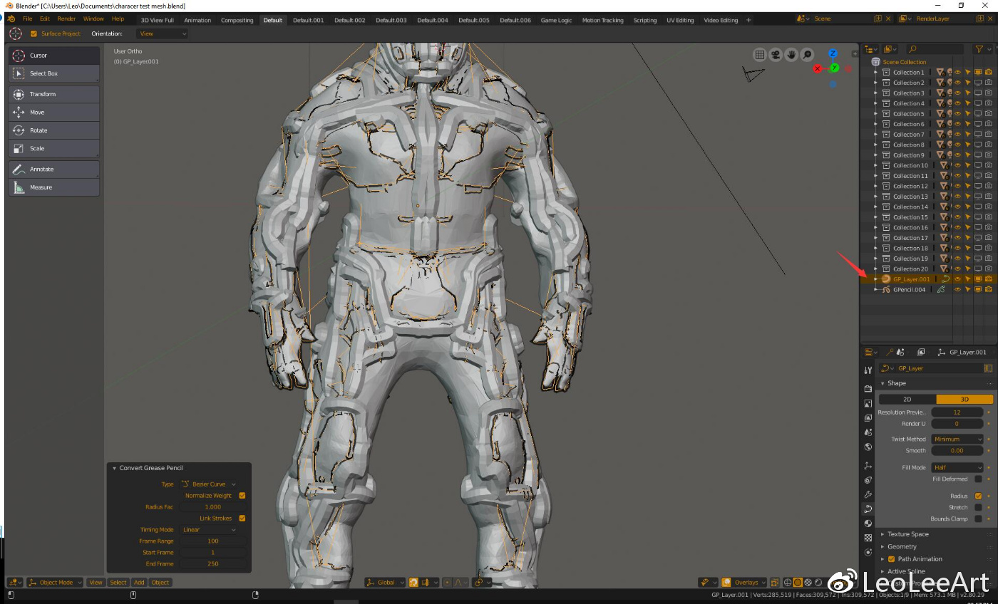 兴趣 绘画 blender教程:2d生成3d模型概念人设