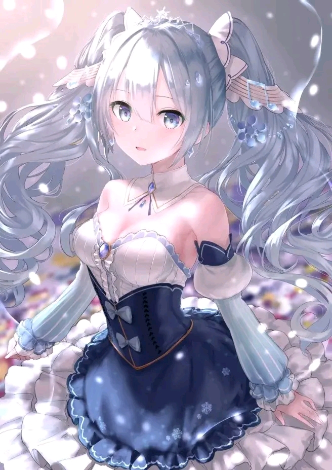 手机壁纸|初音未来系列 2019雪初音 by: b站盐泽 2019