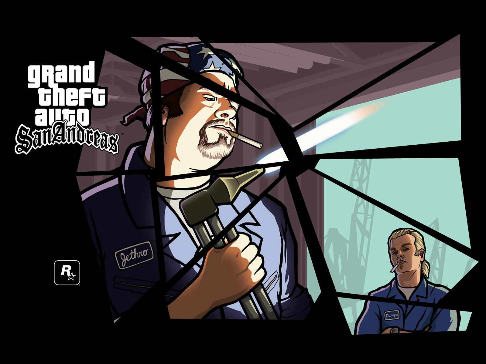 gtasa圣安地列斯10周年纪念版官方设定画sr星