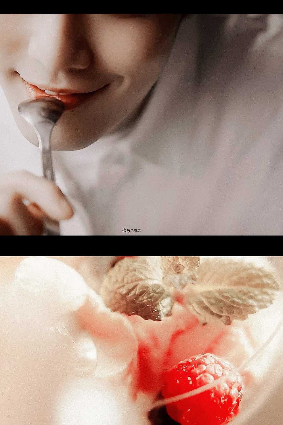 肖战很有氛围感的广告大片,一看战哥吃冰激凌的笑容,就觉得这个应该很