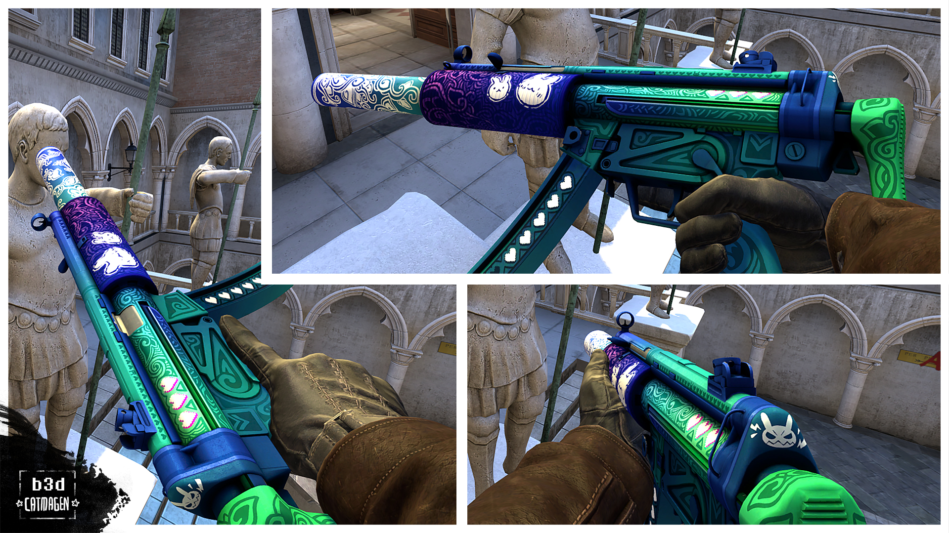 csgo试皮肤的创意工坊,创意工坊全枪皮肤地图 这才是猛男该用的皮肤!csgo兔兔系列创意工坊作品分享