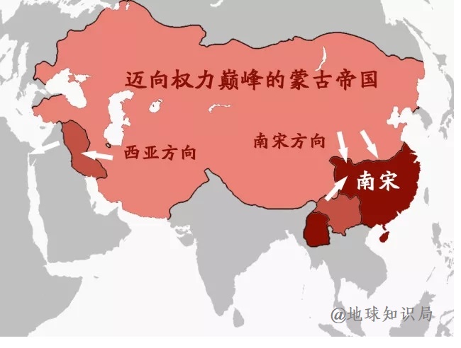 蒙古帝国版图——图片来源:地球知识局