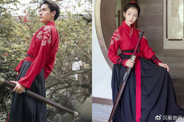 剑客汉服情侣穿搭图,剑客汉服情侣穿搭图片