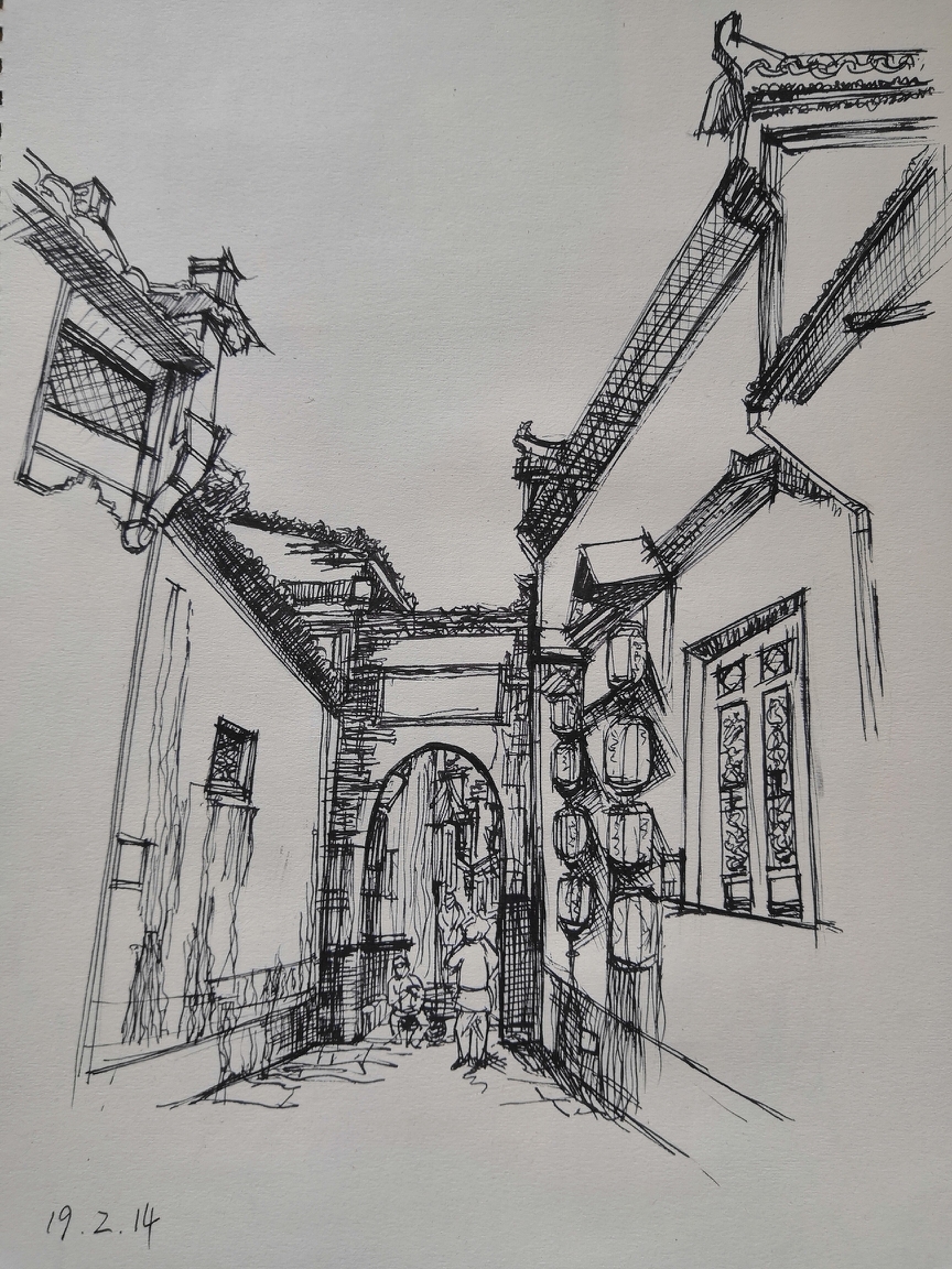 一个建筑狗的不正经临摹速写(1)