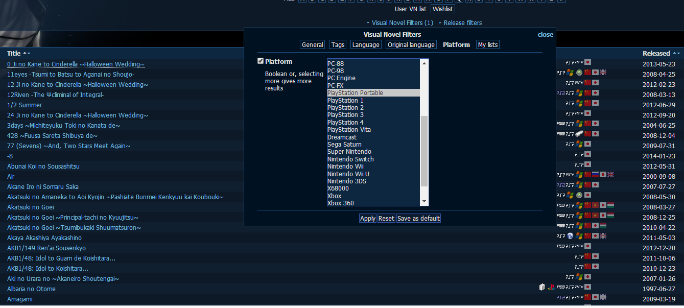 galgame相关网站介绍01:常用网站篇01:vndb(介