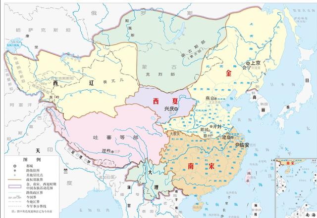元朝版图上曾存在的国家大概就是蒙古国(本部),西夏国,吐蕃,大理,金国