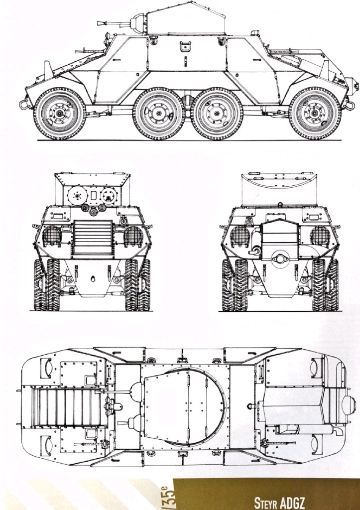 adgz装甲车三视图